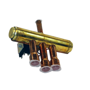 Carrier EF17BZ271 reversing valve with copper connections and solenoid coil