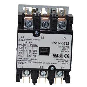 Totaline - Carrier P282-0532  Contactor Three Pole 50Amp Lug 120V