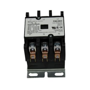 Totaline - Carrier P282-0633  Contactor 3 Pole 60 Amp Lug Terminals 208/240 VAC