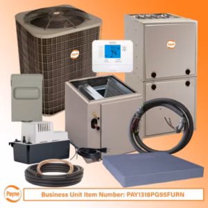 PAY1318PG95FURN Payne 13+ SEER 1.5 Ton Condenser, Coil and 95% Furnace Package