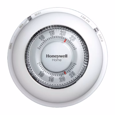 T87N1000 Honeywell Home - Round manual thermostat for heat/cool control