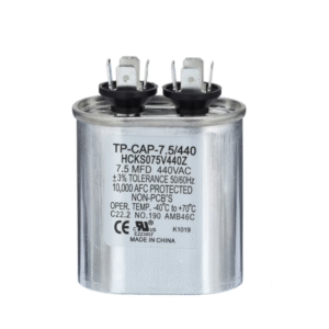 TP-CAP-7.5/440 - TRADEPRO - 7.5 MFD 440V Oval Run Capacitor