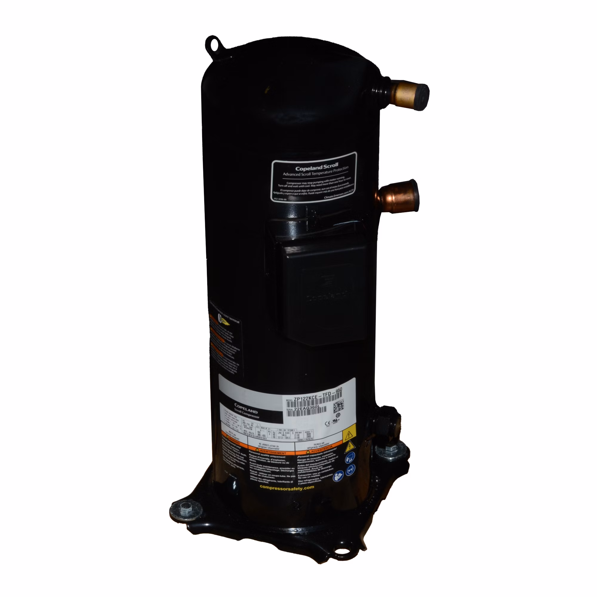 Factory Authorized Parts - Carrier ZP122KCE-TFD-950 Compressor