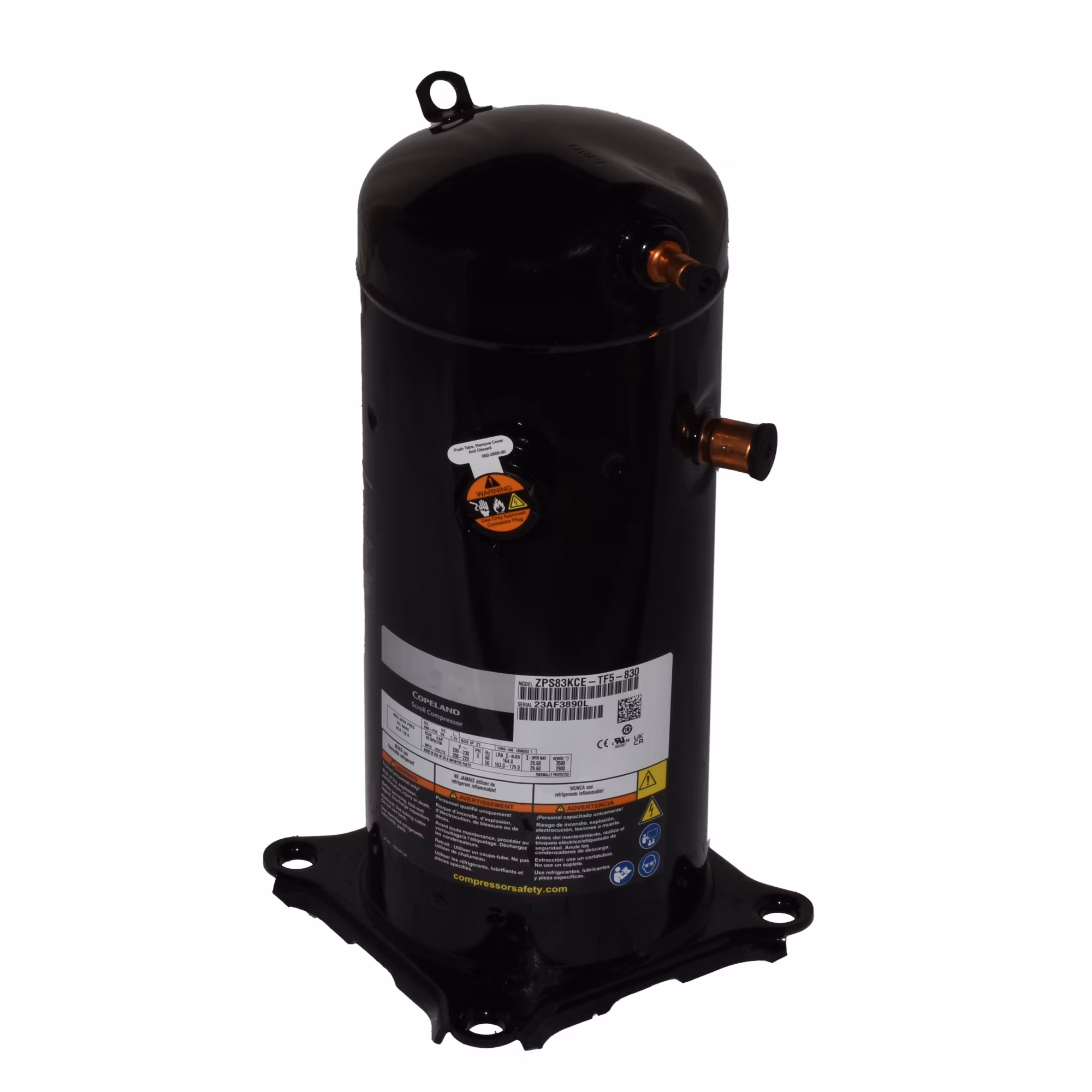 Factory Authorized Parts - Carrier ZPS83KCE-TF5-830 Copeland Scroll Two-Stage Compressor