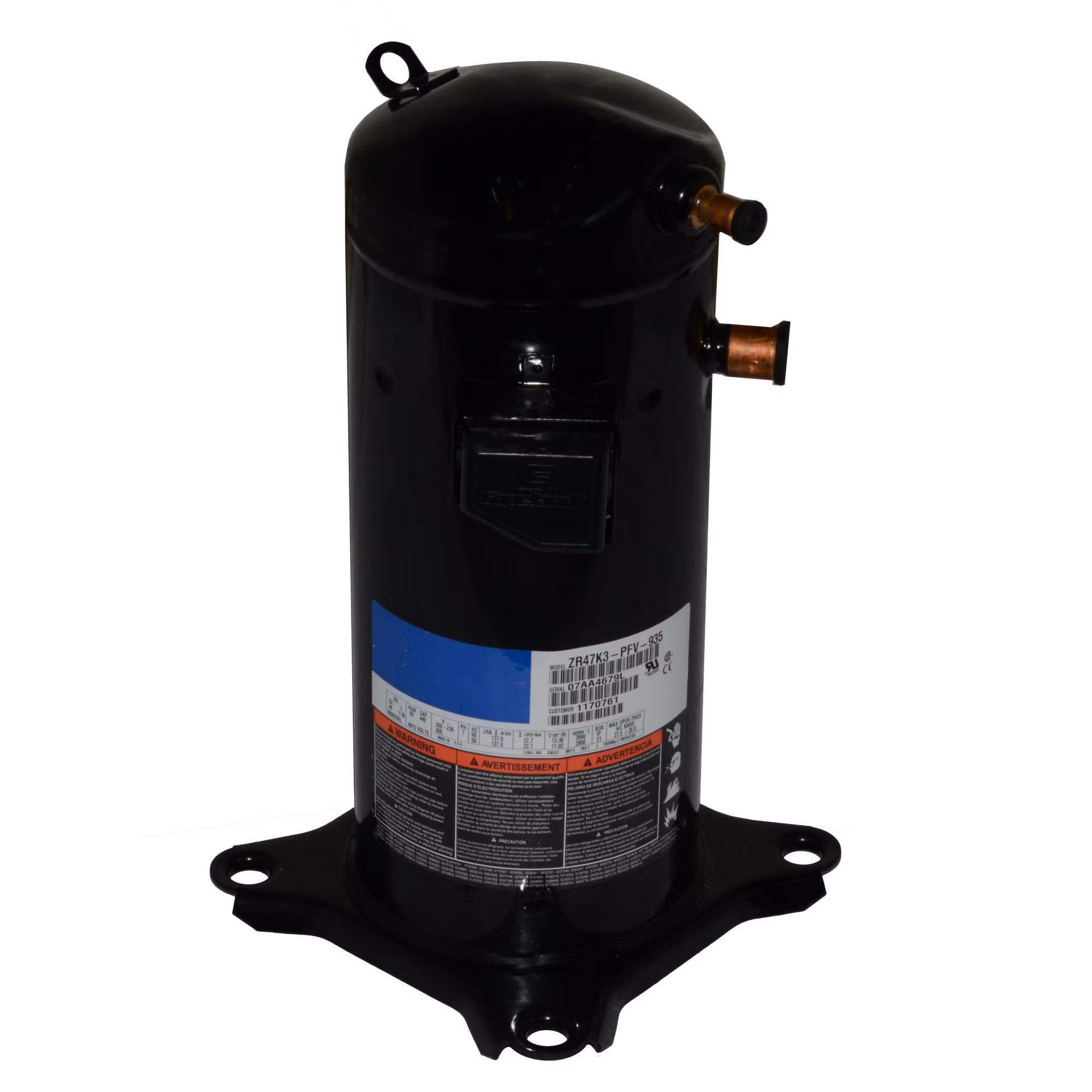 Factory Authorized Parts - Carrier ZR47K3-PFV-935 - Compressor