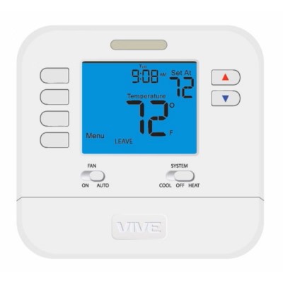 TP-P-705 VIVE - 5+1+1 Large Screen Programmable Thermostat 1H/1C