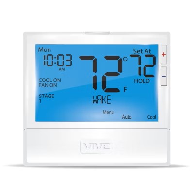 TP-S-855C VIVE - 5+1+1 or 7 Day Programmable Or Non-Programmable Thermostat 3H/2C