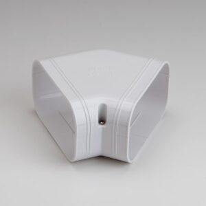 SKF-140-W Slimduct - 85212 SKF140W 140mm 5-1/2" 45 degree Flat Elbow - White