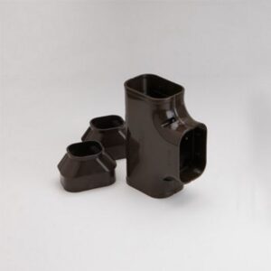 ST-100-B Slimduct - 100mm 3.75" Tee Brown