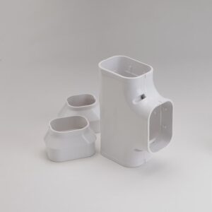 ST-100-W Slimduct - 86115 - Tee Fitting White