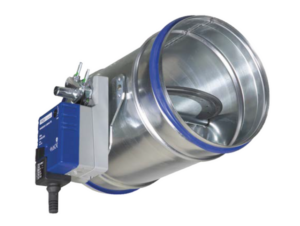 TROX AK circular shut-off damper with electric actuator