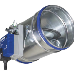 TROX AK circular shut-off damper with electric actuator