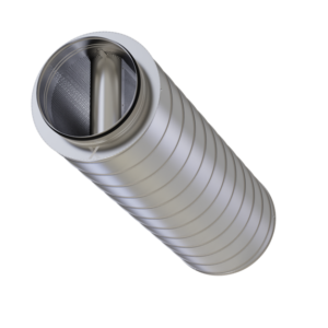 TROX CK circular silencer with integral splitter