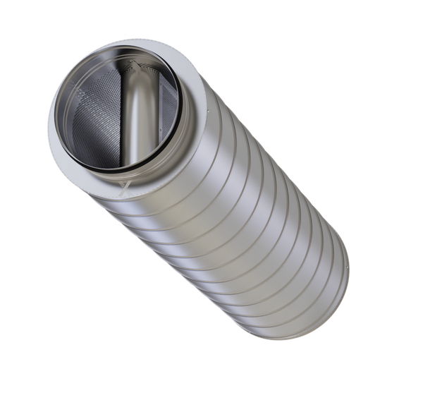 TROX CK circular silencer with integral splitter