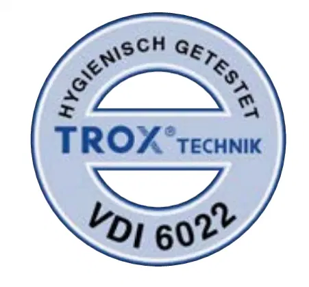 VDI 6022 hygiene certification badge for TROX TVA