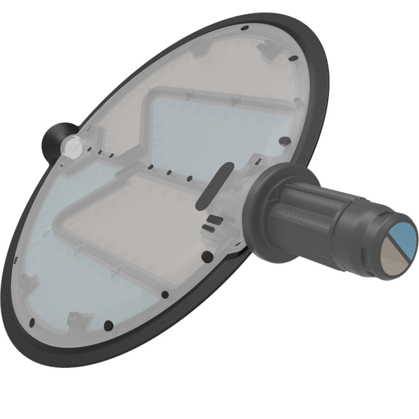 TROX TVE differential pressure sensor and damper blade assembly