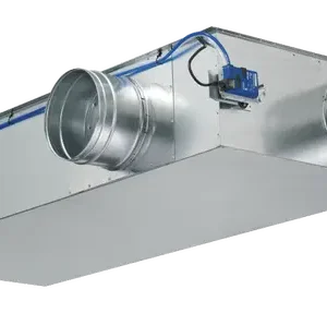 TROX TVM mixed flow variable air volume terminal with circular spigots