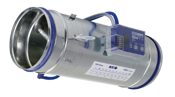 TROX TVR circular variable air volume terminal with controller