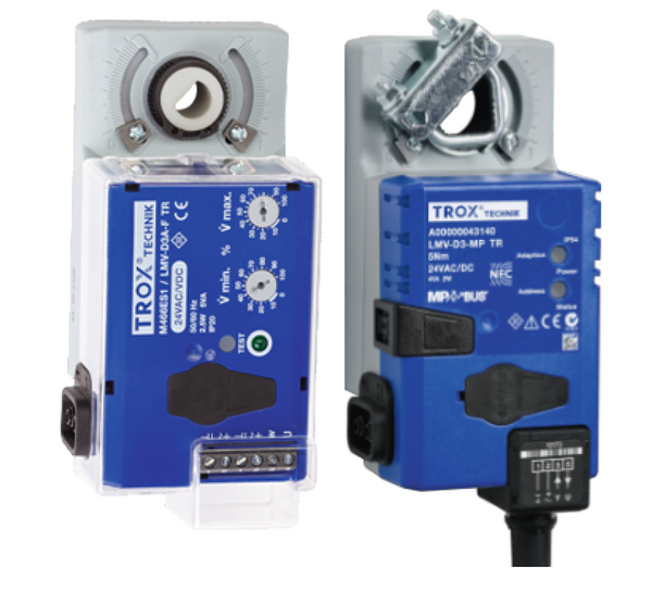 TROX TVR VAV damper actuators and control modules