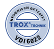 VDI 6022 hygiene certification badge for TROX TVT