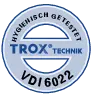 VDI 6022 hygiene certification badge for TROX TZ-Silenzio