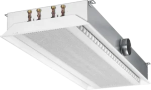 TROX DID642 active chilled beam for suspended ceiling installation