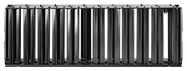 TROX AS ventilation grille attachment with hit and miss damper and airflow straighteners