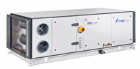 TROX X-CUBE CROFCU cleanroom fan coil unit with compact modular construction